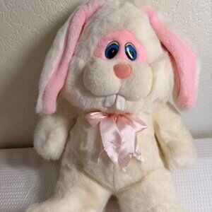 Vintage Fairview Easter Bunny Rabbit Plush Pink Bow Floppy Ears 17"